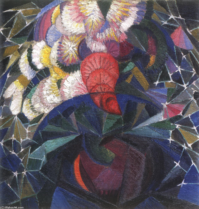 WikiOO.org - Encyclopedia of Fine Arts - Malba, Artwork Oleksandr Bogomazov (Alexander Bogomazov) - Bouquet of flowers