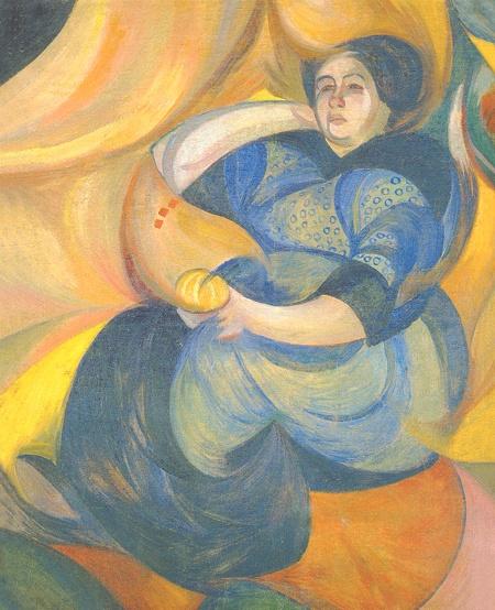 Wikioo.org - สารานุกรมวิจิตรศิลป์ - จิตรกรรม Oleksandr Bogomazov (Alexander Bogomazov) - Female portrait