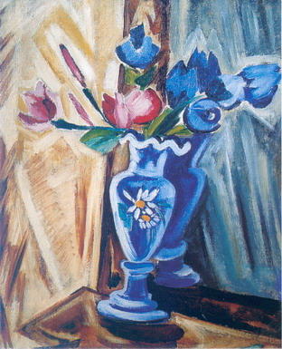 Wikioo.org - The Encyclopedia of Fine Arts - Painting, Artwork by Olga Vladimirovna Rozanova - Vase