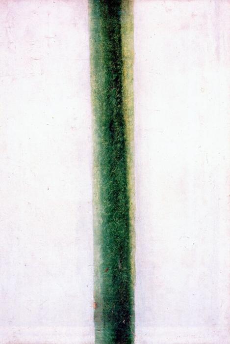 WikiOO.org - Encyclopedia of Fine Arts - Maalaus, taideteos Olga Vladimirovna Rozanova - Green Stripe (Color Painting)