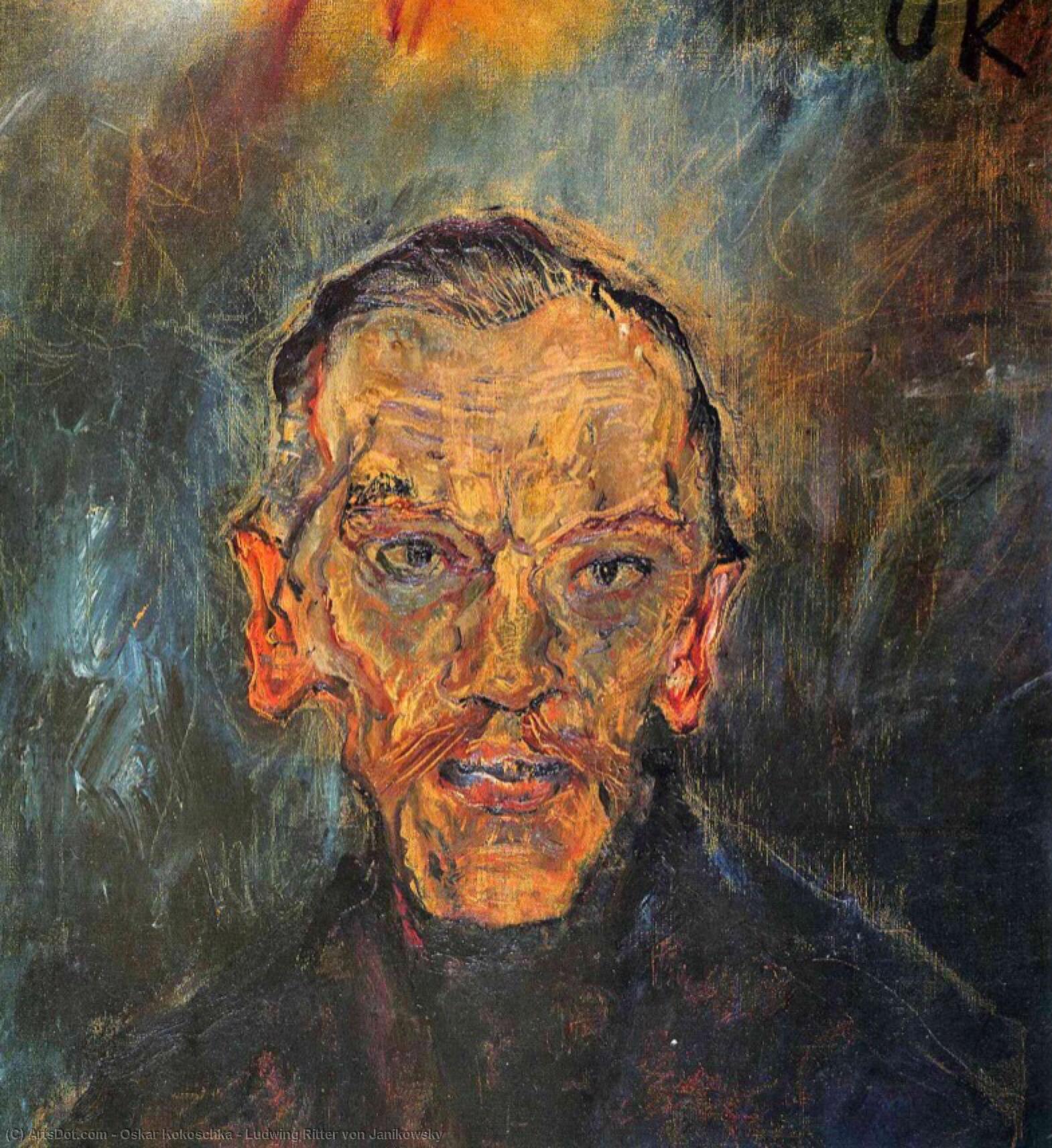 Wikioo.org - สารานุกรมวิจิตรศิลป์ - จิตรกรรม Oskar Kokoschka - Ludwing Ritter von Janikowsky