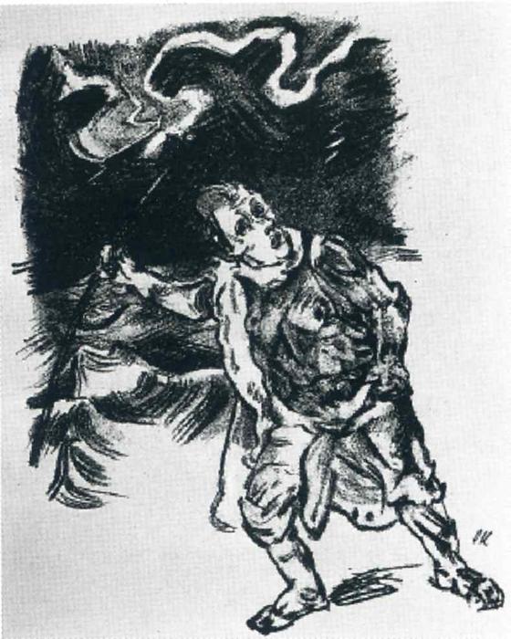 WikiOO.org - Енциклопедія образотворчого мистецтва - Живопис, Картини
 Oskar Kokoschka - Traveler in a Thunderstorm