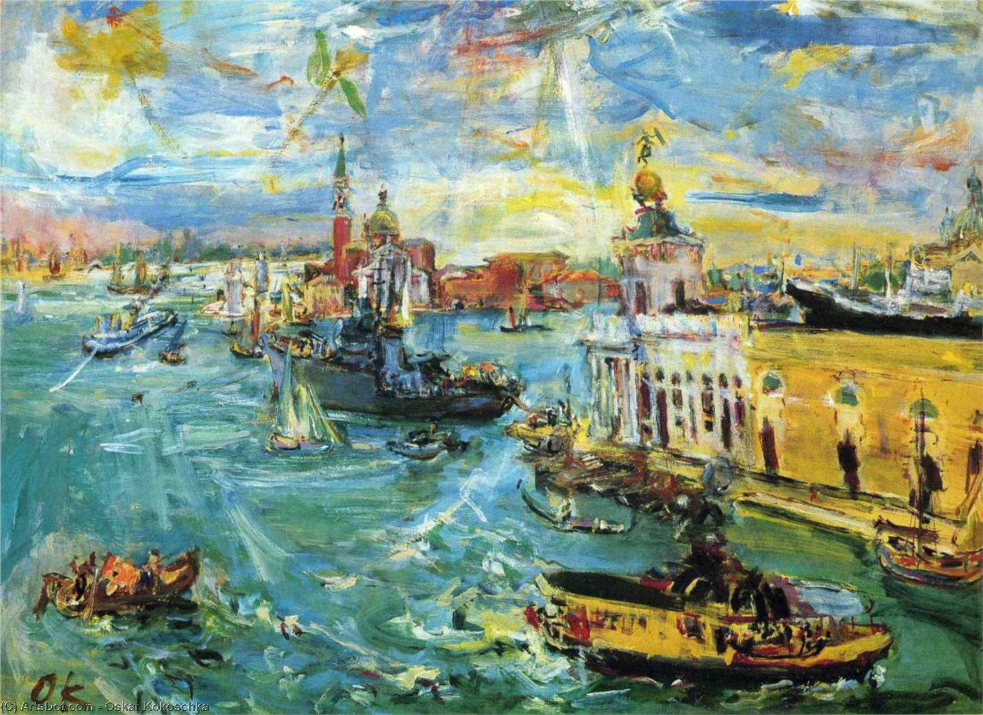 WikiOO.org - Enciclopedia of Fine Arts - Pictura, lucrări de artă Oskar Kokoschka - Venice Dogana