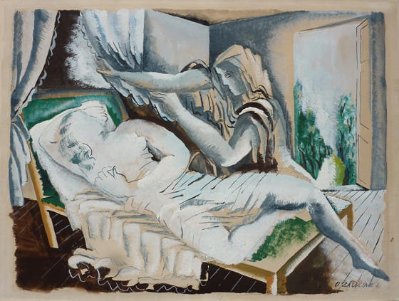 Wikioo.org - The Encyclopedia of Fine Arts - Painting, Artwork by Ossip Zadkine - Two women