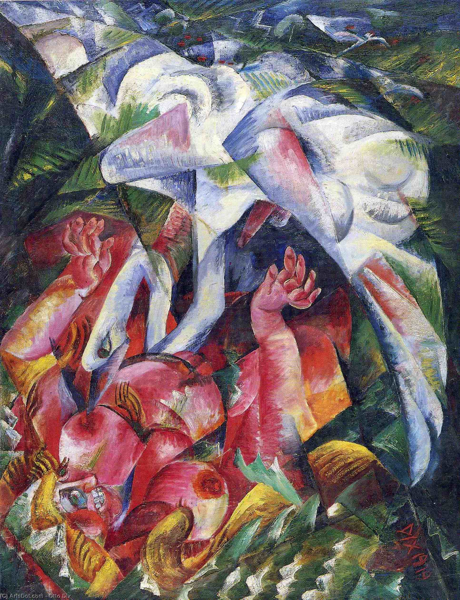 Wikioo.org - The Encyclopedia of Fine Arts - Painting, Artwork by Otto Dix - Leda