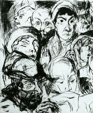 Wikioo.org - The Encyclopedia of Fine Arts - Painting, Artwork by Otto Dix - The Declaration of War