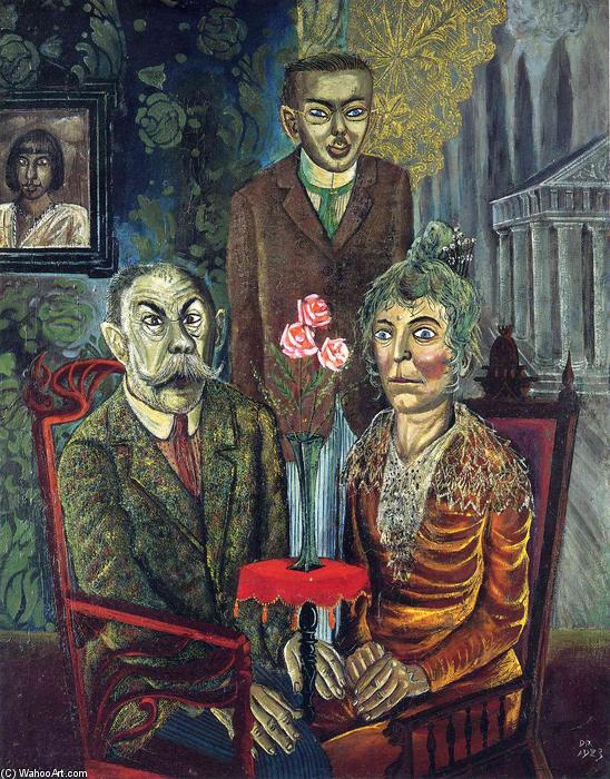 Wikioo.org - Die Enzyklopädie bildender Kunst - Malerei, Kunstwerk von Otto Dix - Die Familie des Malers Adalbert Trillhaase