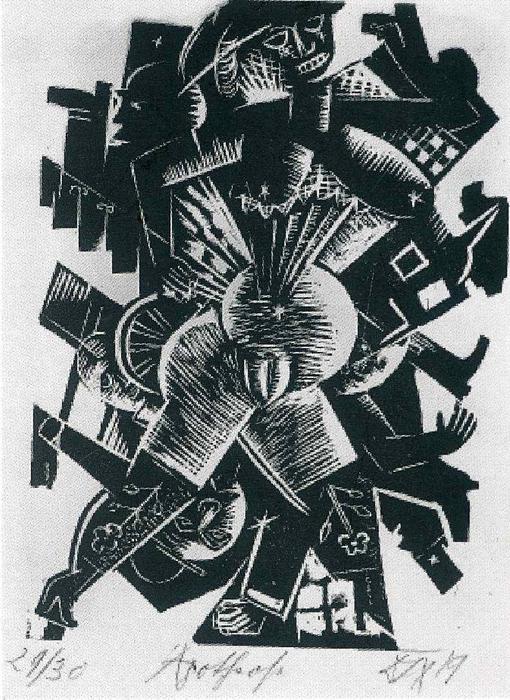 WikiOO.org - Encyclopedia of Fine Arts - Målning, konstverk Otto Dix - Apotheosis