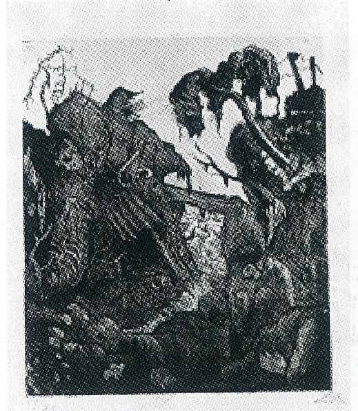 WikiOO.org - Енциклопедия за изящни изкуства - Живопис, Произведения на изкуството Otto Dix - Disintegrating Trench