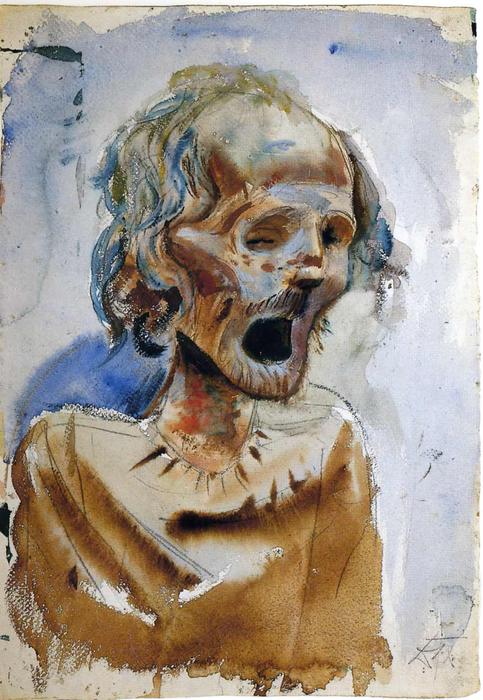 WikiOO.org - Encyclopedia of Fine Arts - Maalaus, taideteos Otto Dix - From the catacombs in Palermo II