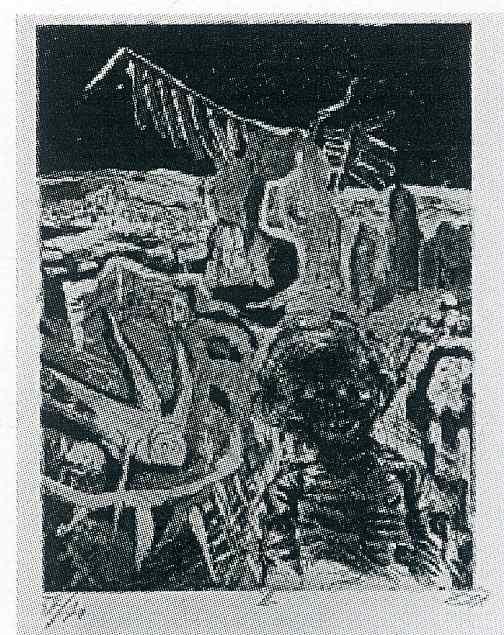 WikiOO.org - Енциклопедия за изящни изкуства - Живопис, Произведения на изкуството Otto Dix - Nocturnal Encounter with a Lunatic
