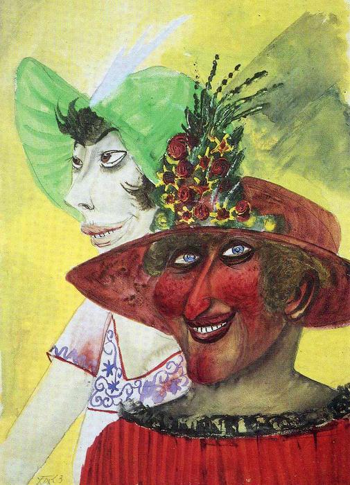 WikiOO.org - Encyclopedia of Fine Arts - Lukisan, Artwork Otto Dix - Prostitutes
