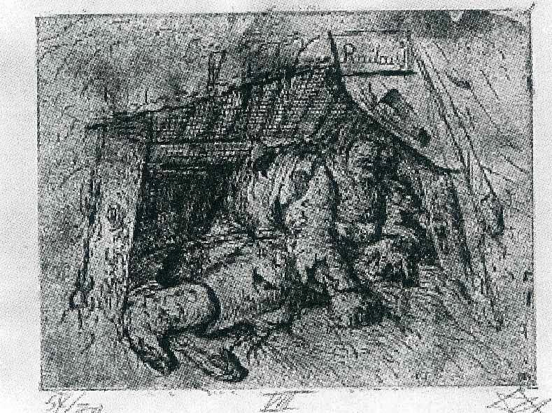 WikiOO.org - Encyclopedia of Fine Arts - Lukisan, Artwork Otto Dix - Relay Post