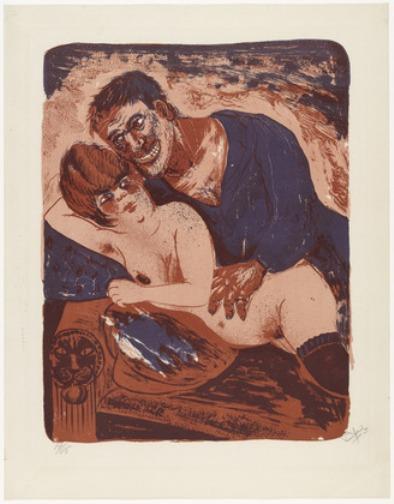 WikiOO.org - Enciclopédia das Belas Artes - Pintura, Arte por Otto Dix - Sailor and girl