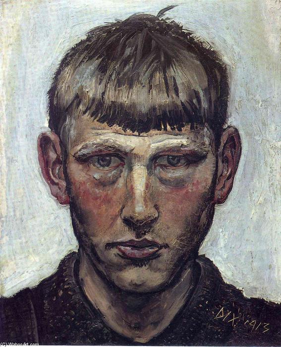 Wikioo.org - The Encyclopedia of Fine Arts - Painting, Artwork by Otto Dix - Small Self-Portrait