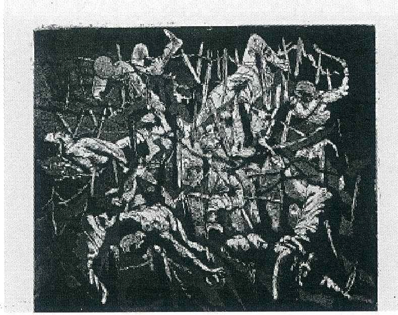 Wikioo.org - The Encyclopedia of Fine Arts - Painting, Artwork by Otto Dix - Totentanz anno 17 (Hohe Toter Mann)