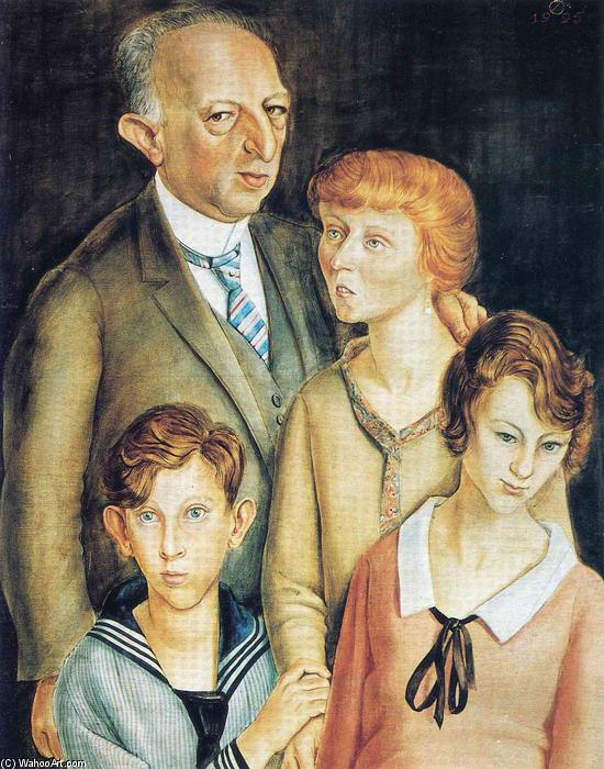 WikiOO.org – 美術百科全書 - 繪畫，作品 Otto Dix - 家庭 肖像