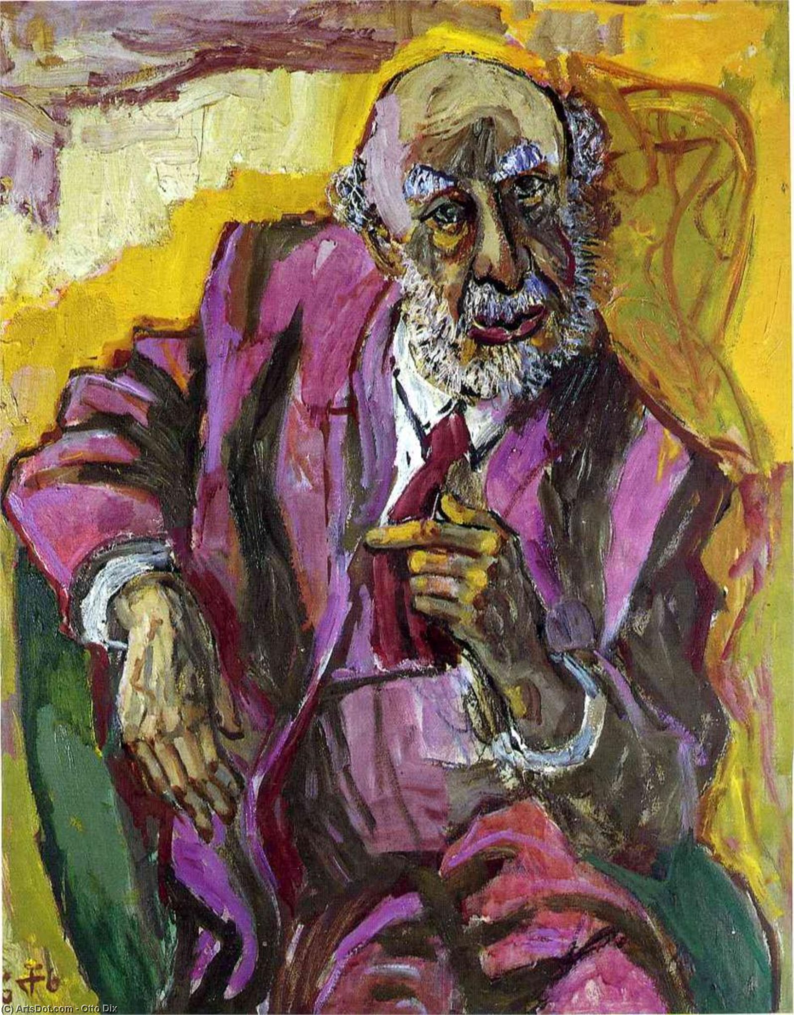 WikiOO.org - Encyclopedia of Fine Arts - Målning, konstverk Otto Dix - Fritz Perls