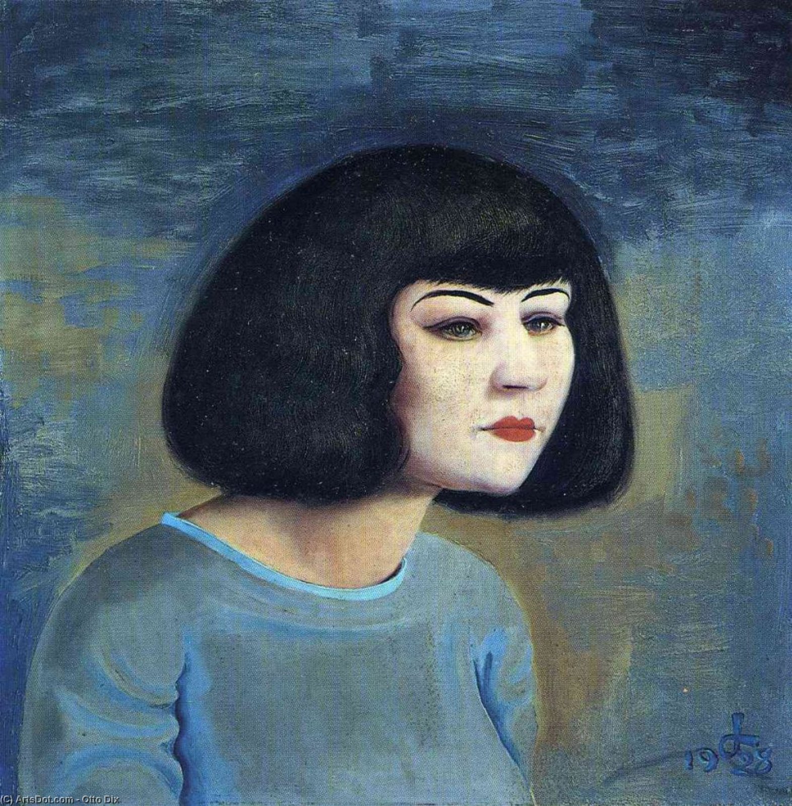 WikiOO.org - Encyclopedia of Fine Arts - Maleri, Artwork Otto Dix - Martha Dix