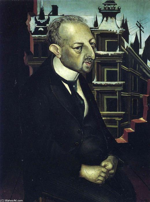 Wikoo.org - موسوعة الفنون الجميلة - اللوحة، العمل الفني Otto Dix - Portrait of the Lawyer Dr. Fritz Glaser