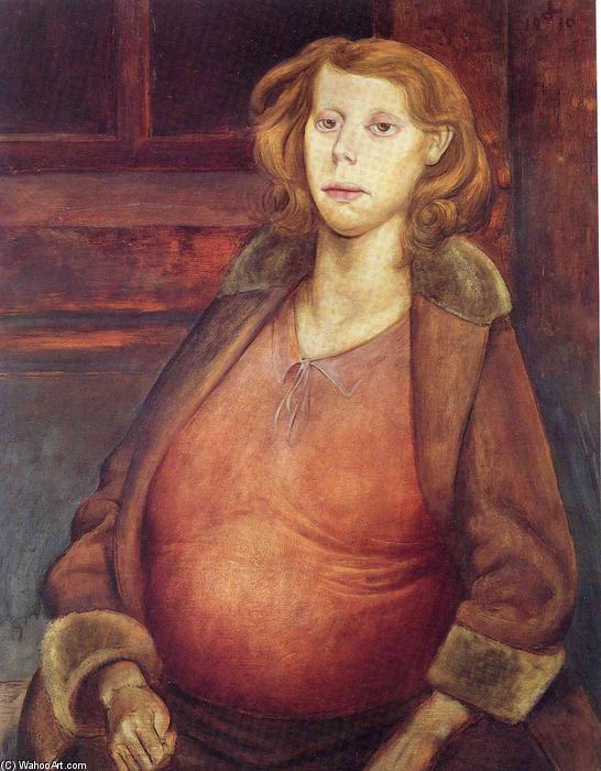 Wikioo.org – La Enciclopedia de las Bellas Artes - Pintura, Obras de arte de Otto Dix - Mujer Embarazada