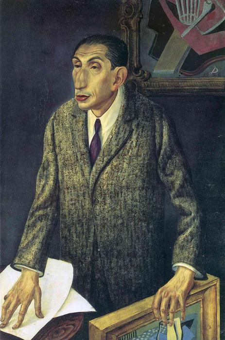Wikoo.org - موسوعة الفنون الجميلة - اللوحة، العمل الفني Otto Dix - The Art Dealer Alfred Flechtheim