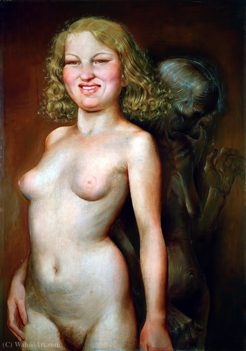 WikiOO.org - Енциклопедия за изящни изкуства - Живопис, Произведения на изкуството Otto Dix - Vanitas (Youth and Old Age)