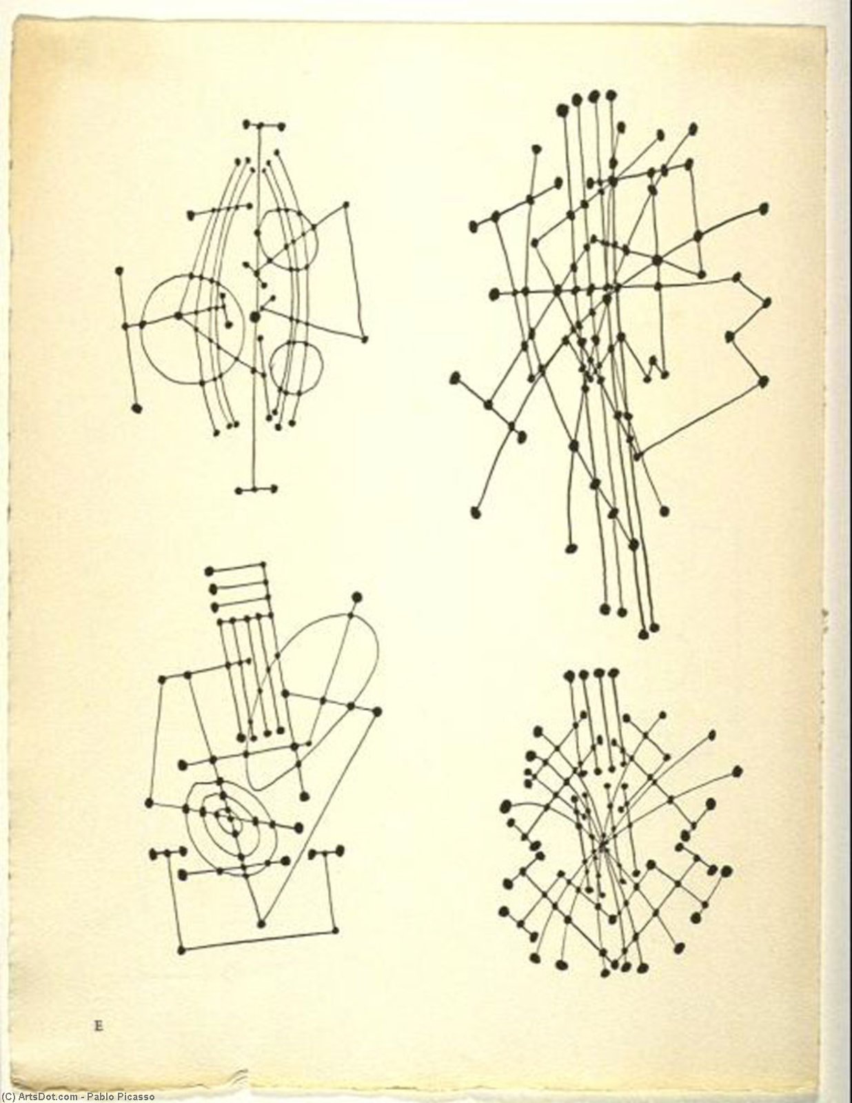 WikiOO.org - Enciklopedija dailės - Tapyba, meno kuriniai Pablo Picasso - Ink drawing