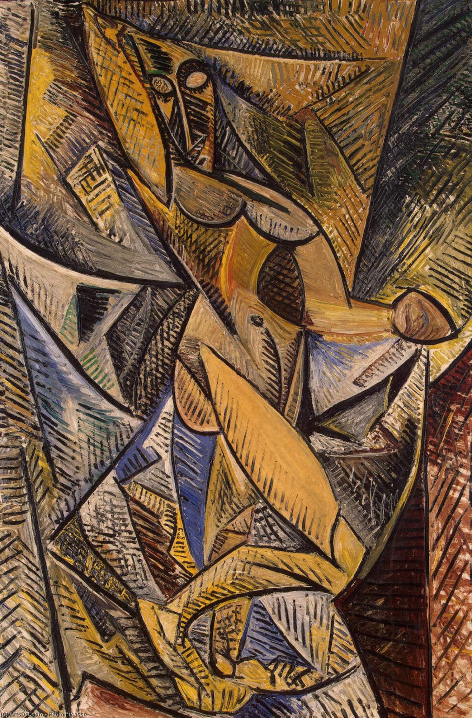 WikiOO.org - Енциклопедия за изящни изкуства - Живопис, Произведения на изкуството Pablo Picasso - Dance of the Veils