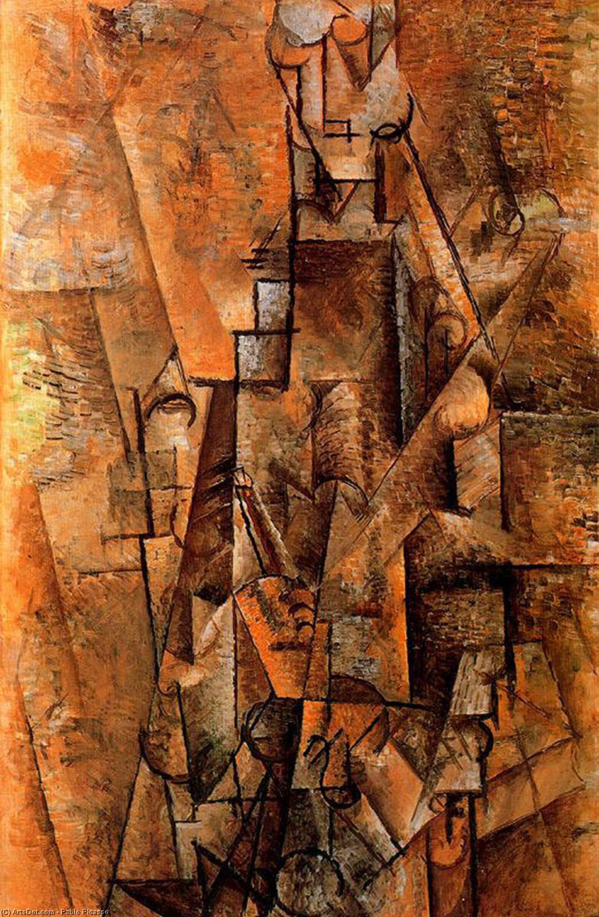 Wikioo.org - The Encyclopedia of Fine Arts - Painting, Artwork by Pablo Picasso - Clarinetist