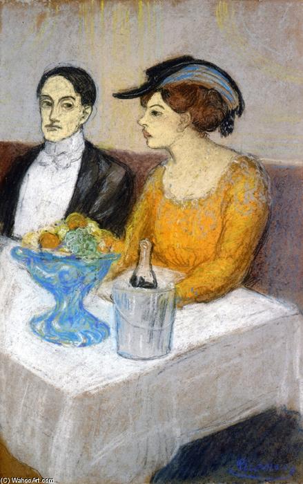 WikiOO.org - Enciklopedija likovnih umjetnosti - Slikarstvo, umjetnička djela Pablo Picasso - Angel Fernandez de Soto and his Friend