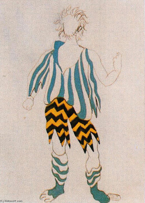 Wikioo.org - The Encyclopedia of Fine Arts - Painting, Artwork by Pablo Picasso - 'Costume design for ballet ''Tricorne'''