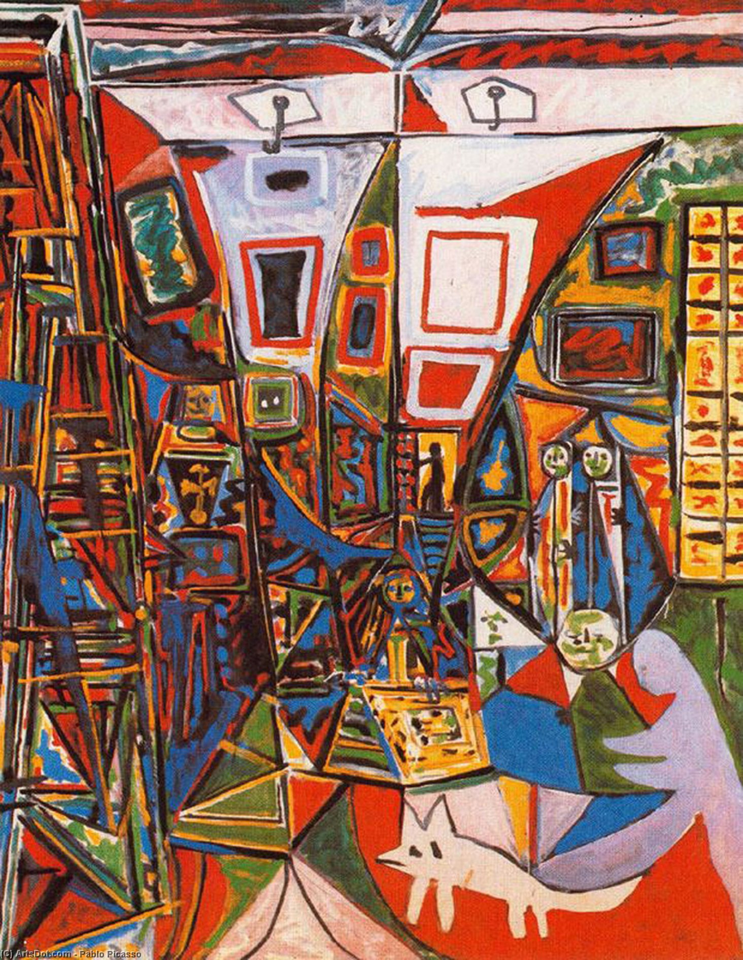 Wikioo.org - Bách khoa toàn thư về mỹ thuật - Vẽ tranh, Tác phẩm nghệ thuật Pablo Picasso - Las Meninas (Velazquez)