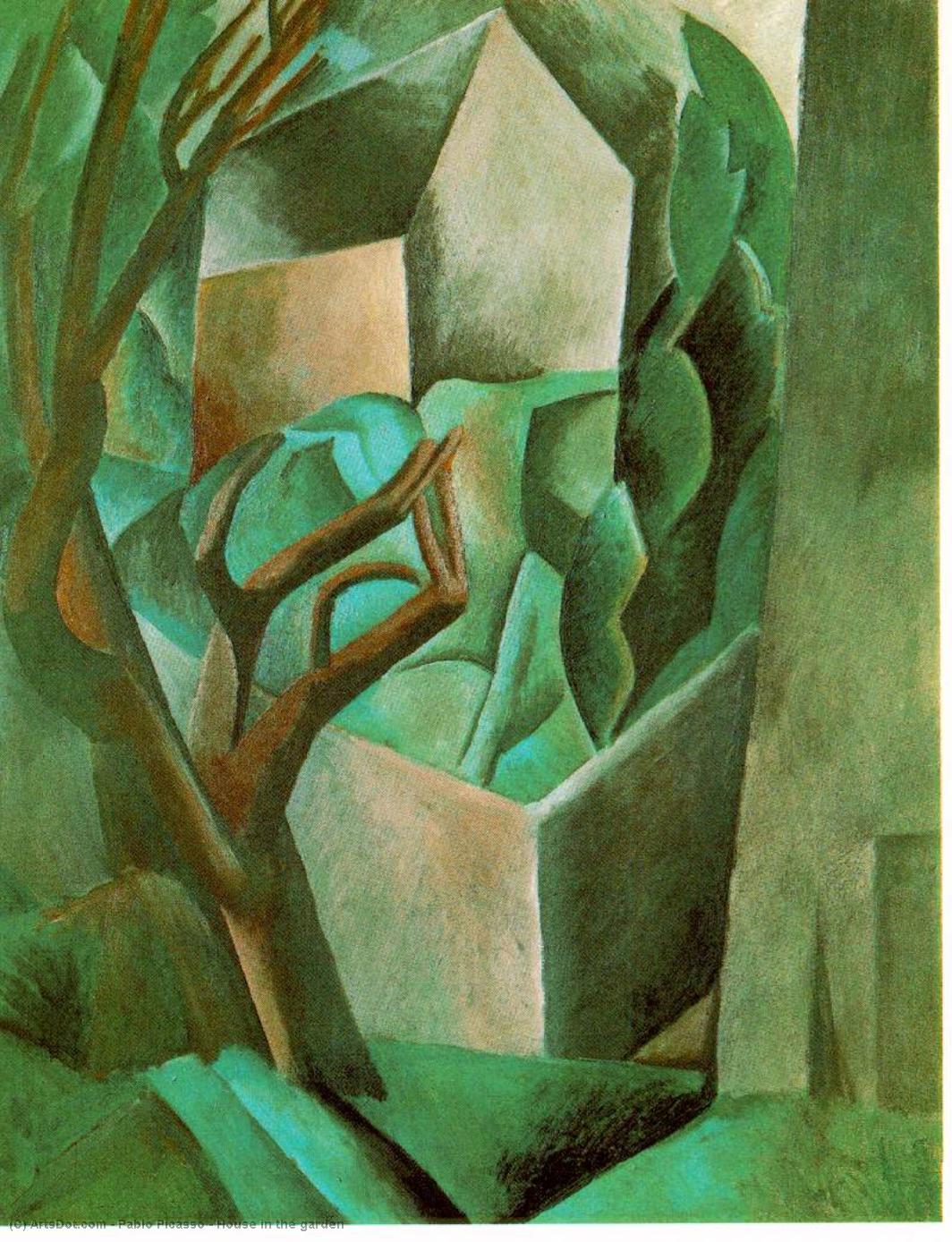 Wikioo.org - The Encyclopedia of Fine Arts - Painting, Artwork by Pablo Picasso - House in the garden