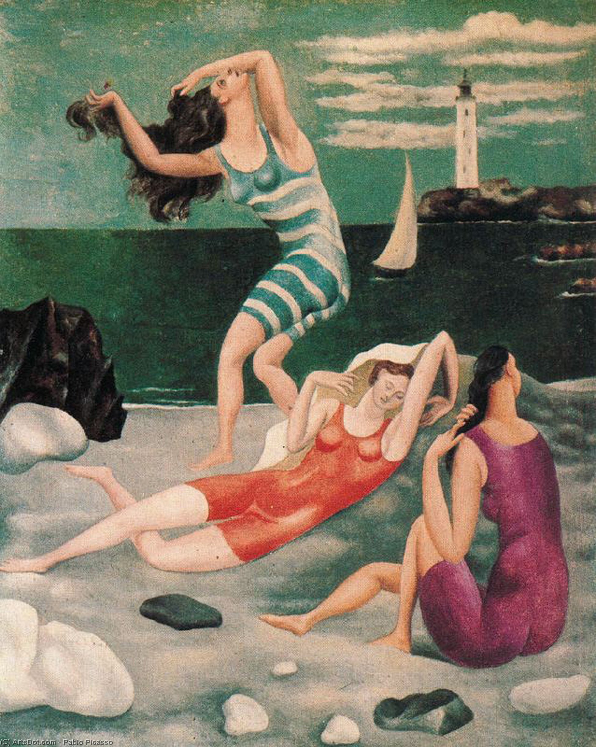 WikiOO.org - Encyclopedia of Fine Arts - Festés, Grafika Pablo Picasso - Bathers