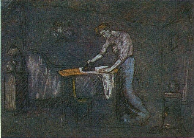 Wikioo.org - The Encyclopedia of Fine Arts - Painting, Artwork by Pablo Picasso - The room of the ironer