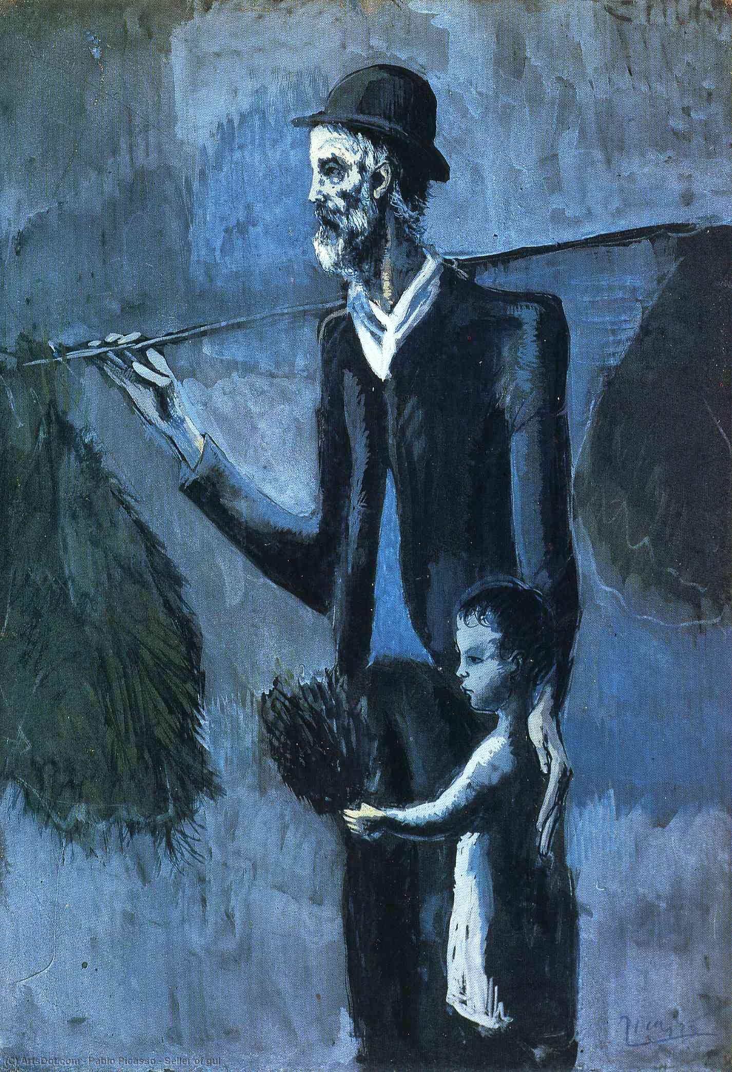 Wikioo.org - The Encyclopedia of Fine Arts - Painting, Artwork by Pablo Picasso - Seller of gul