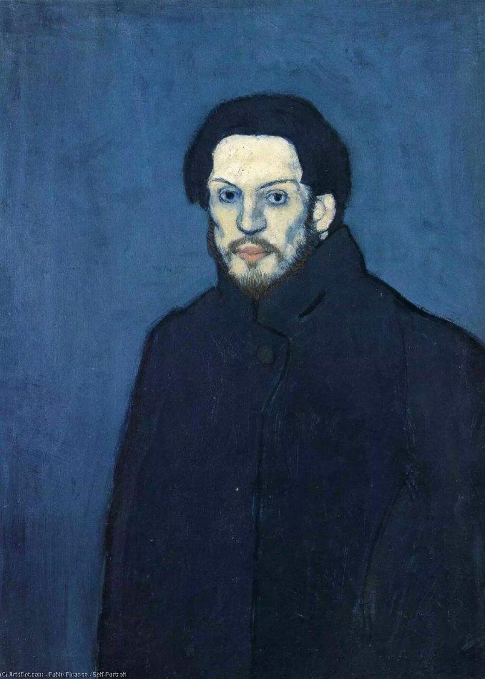 WikiOO.org - Εγκυκλοπαίδεια Καλών Τεχνών - Ζωγραφική, έργα τέχνης Pablo Picasso - Self-Portrait