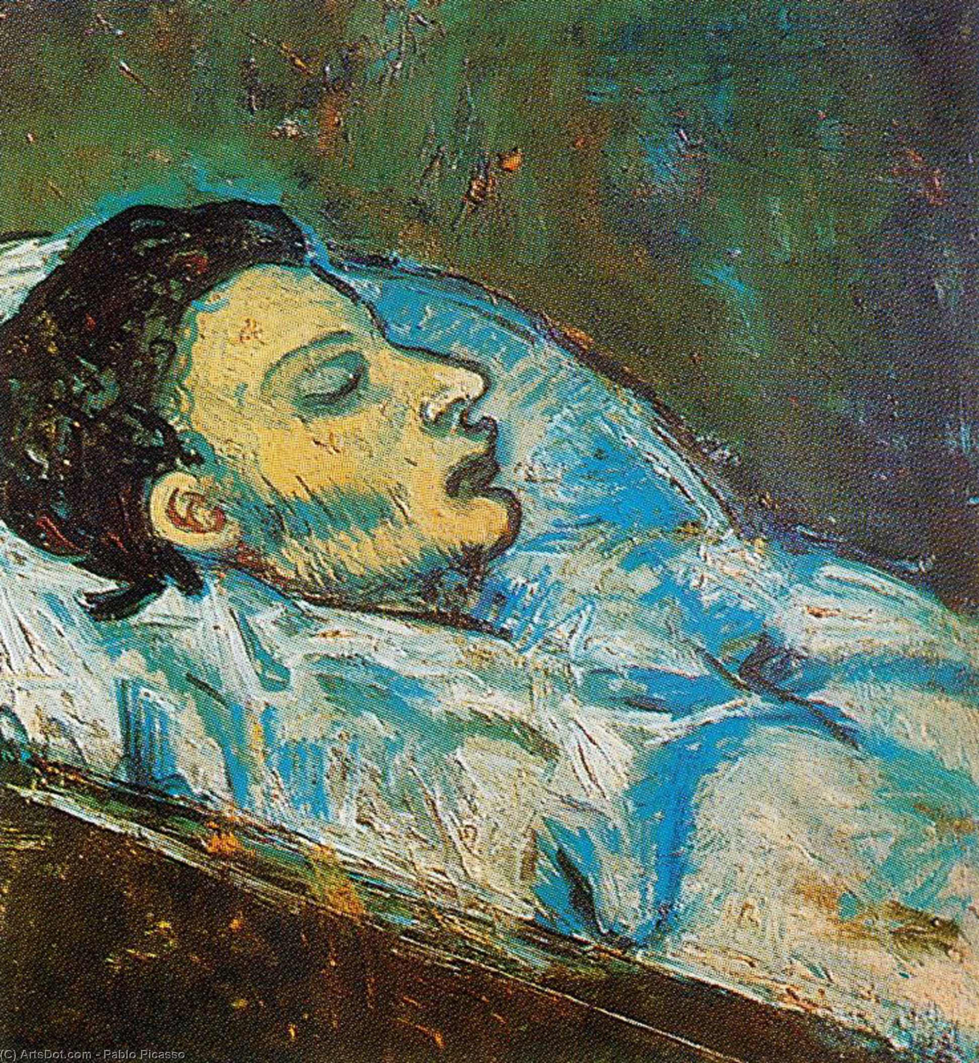 WikiOO.org - Encyclopedia of Fine Arts - Lukisan, Artwork Pablo Picasso - The death of Casagemas