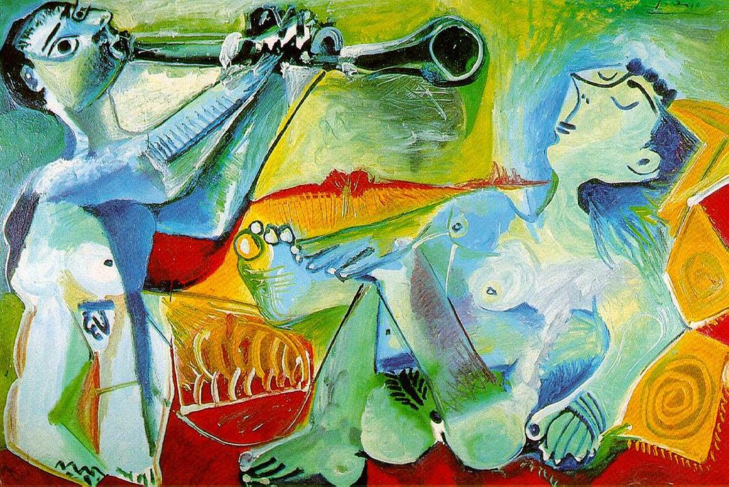 WikiOO.org - Енциклопедия за изящни изкуства - Живопис, Произведения на изкуството Pablo Picasso - The Aubade