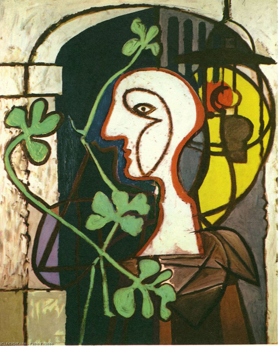 WikiOO.org - 백과 사전 - 회화, 삽화 Pablo Picasso - A lamp