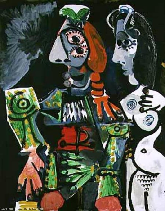 Wikioo.org - The Encyclopedia of Fine Arts - Painting, Artwork by Pablo Picasso - Matador and female nude