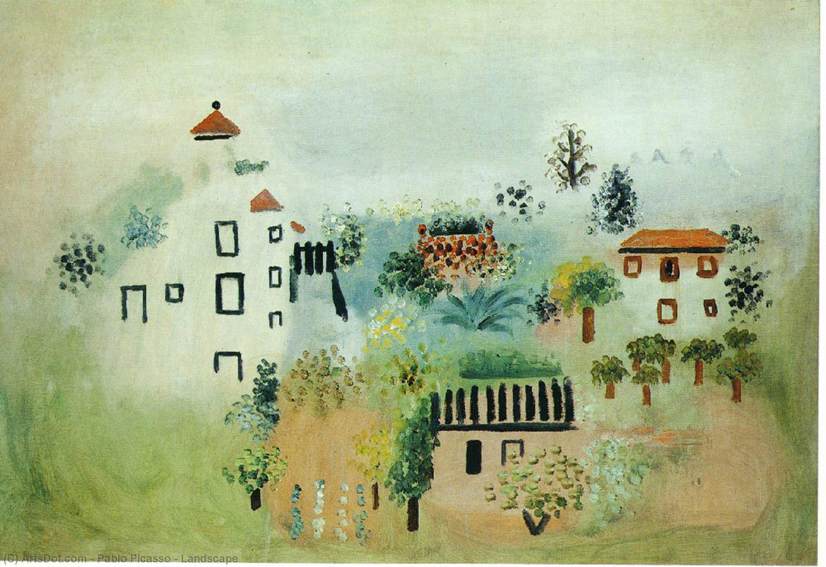 Wikioo.org - The Encyclopedia of Fine Arts - Painting, Artwork by Pablo Picasso - Landscape