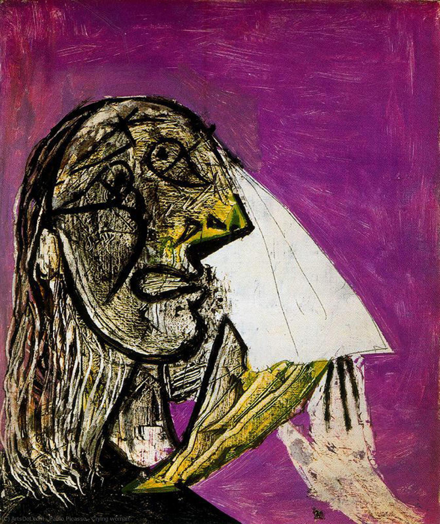 WikiOO.org - Enciclopédia das Belas Artes - Pintura, Arte por Pablo Picasso - Crying woman