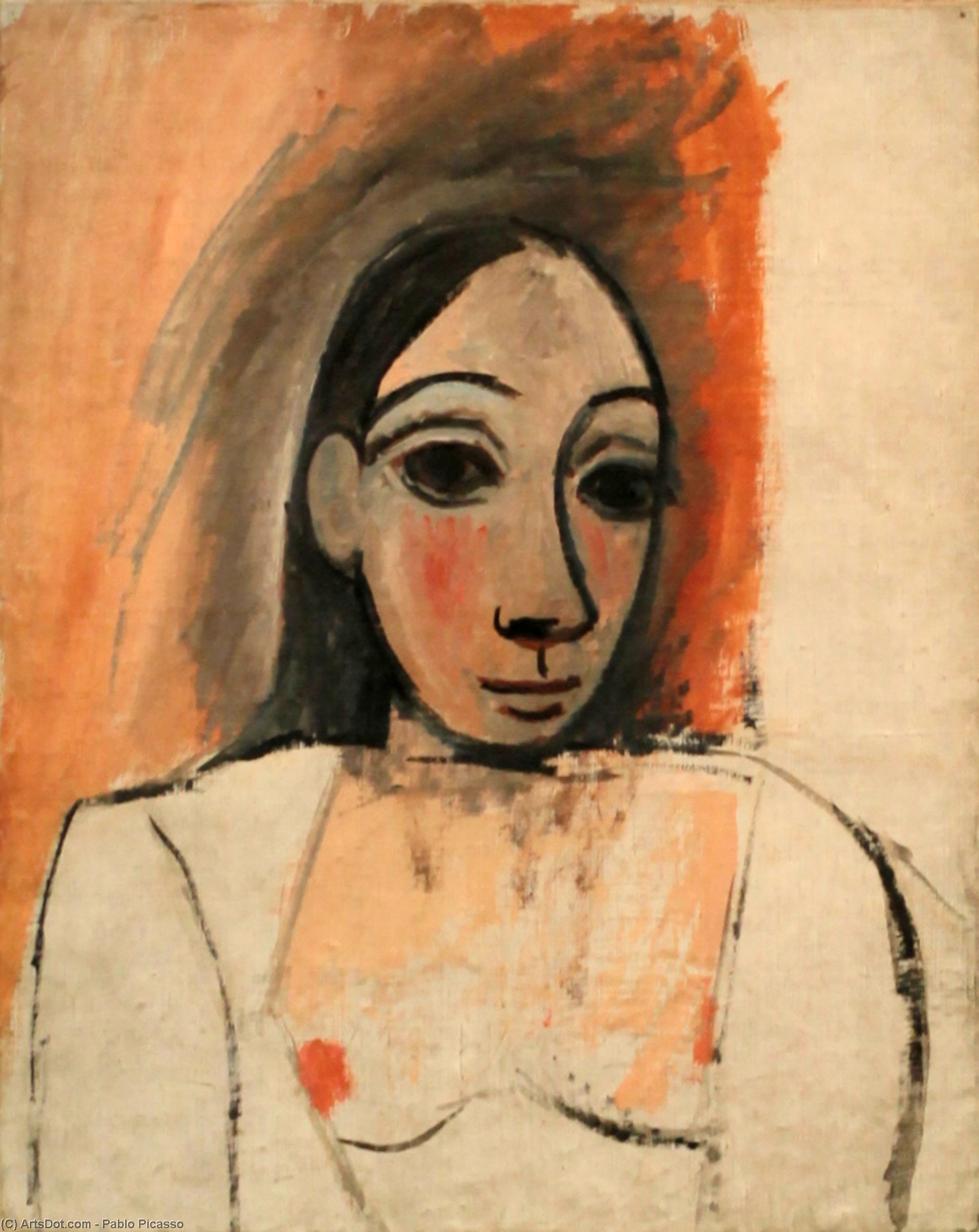 Wikioo.org – L'Encyclopédie des Beaux Arts - Peinture, Oeuvre de Pablo Picasso - buste de femme