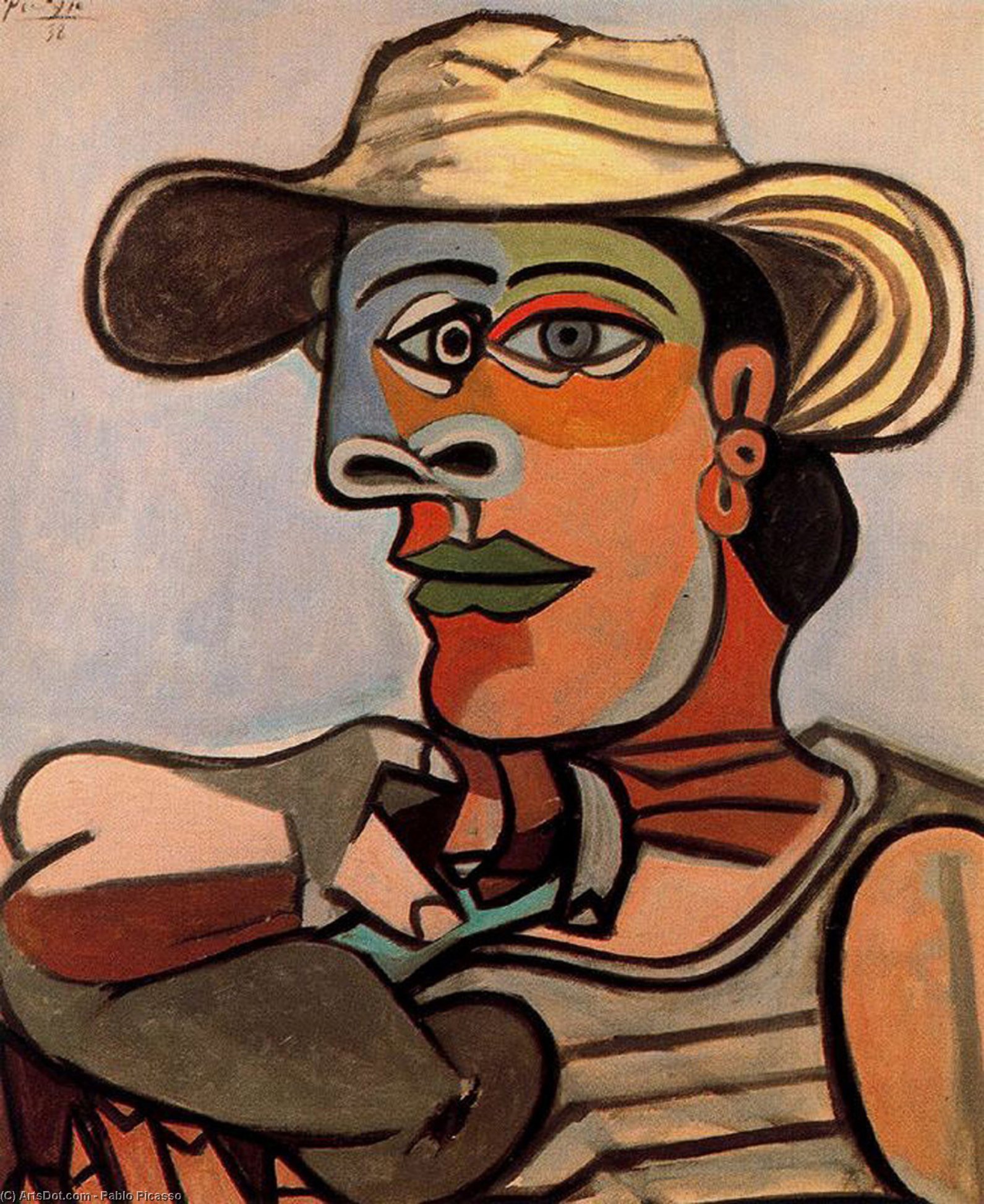 Wikioo.org – La Enciclopedia de las Bellas Artes - Pintura, Obras de arte de Pablo Picasso - El Marinero