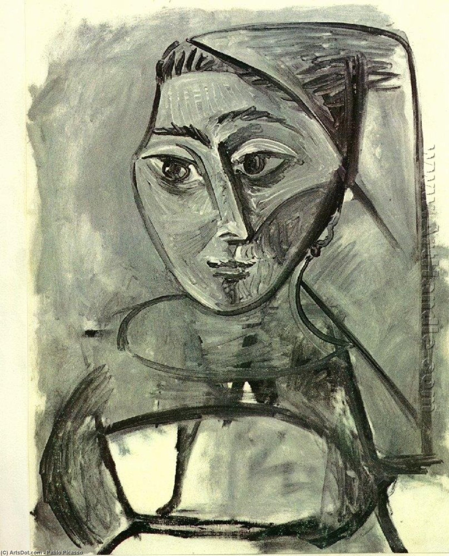 Wikoo.org - موسوعة الفنون الجميلة - اللوحة، العمل الفني Pablo Picasso - Untitled (41)