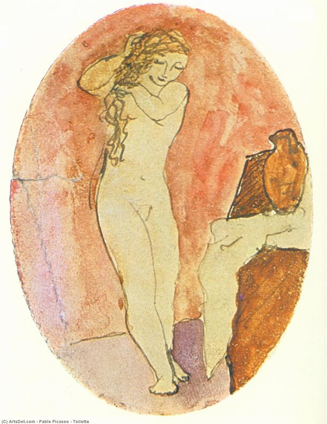 WikiOO.org - Enciklopedija likovnih umjetnosti - Slikarstvo, umjetnička djela Pablo Picasso - Toilette