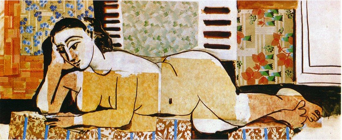 WikiOO.org - Enciklopedija dailės - Tapyba, meno kuriniai Pablo Picasso - Lying naked woman