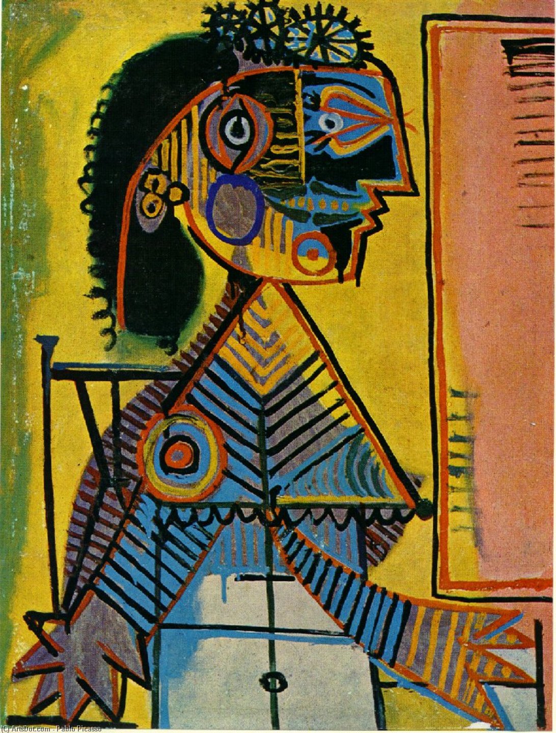 Wikoo.org - موسوعة الفنون الجميلة - اللوحة، العمل الفني Pablo Picasso - Untitled (45)